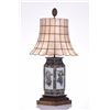 Image 1 : Vintage Chinese Porcelain Lamp With Capiz Shell Br