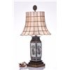 Image 2 : Vintage Chinese Porcelain Lamp With Capiz Shell Br