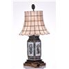 Image 3 : Vintage Chinese Porcelain Lamp With Capiz Shell Br