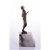 Image 2 : Art Deco Bronze Mandolin Player With Alabaster Pyr