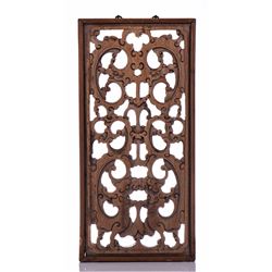 Antique 18th Century Chinese Wood Window Shutter P