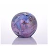 Image 2 : Artist Signed Blown Glass Sphere Paper Weight, 198