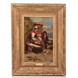 Henry Woods (1846 - 1921) Original oil on canvas C