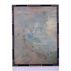 Signed Ng lower right, Original Modernism oil on a