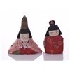 Image 1 : Two Japanese Wood Block Painted Figurines With Cha