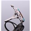 Image 2 : Zuni Multi Color Stone Sterling Silver Ring With I