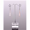 Image 2 : Zuni Stone Mosaic Sterling Silver Earrings, with B