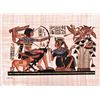 Image 1 : "Pharoah Archery" Egyptian Papyrus With COA, Delta