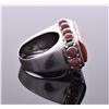 Image 2 : An Exquisite Native American Red Coral Sterling Si