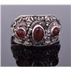 Image 1 : Vintage Ruby Sterling Silver Ring. Silver Tested.