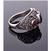 Image 2 : Vintage Ruby Sterling Silver Ring. Silver Tested.