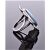 Image 2 : Native American Blue Turquoise Sterling Silver Rin