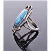 Image 4 : Native American Blue Turquoise Sterling Silver Rin