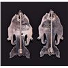 Image 2 : Two Siam Sterling Silver Elephant Brooches. Silver