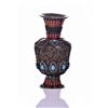 Image 8 : Tibetan Vase Decorated/Inlaid With Turquoise, Red