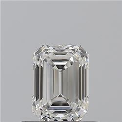 GIA/EMERALD/F/VVS1/0.52ct