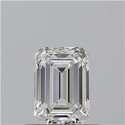 GIA/EMERALD/F/VVS2/0.51ct