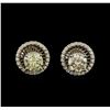 Image 1 : 2.24 ctw Diamond Earrings - 14KT White Gold