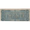 Image 2 : 1864 $20 Confederate States of America Bank Note