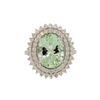 Image 2 : 4.98 ctw Aquamarine and Diamond Ring - 14KT White Gold