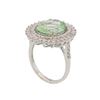 Image 4 : 4.98 ctw Aquamarine and Diamond Ring - 14KT White Gold