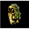 Image 4 : 2.50 ctw Green Tourmaline Ring - 18KT Yellow Gold