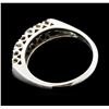 Image 3 : 0.50 ctw Diamond 2-Row Band - 10KT White Gold