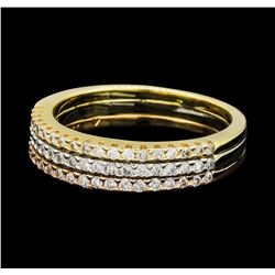 0.70 ctw Diamond Ring - 14KT Rose, White and Yellow Gold