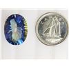 Image 2 : GEMSTONE - 10CT OVAL FACETED MYSTIC TOPAZ - RETAI ESTIMATE $350