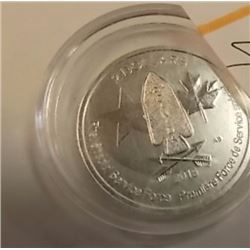 SILVER COIN - 2015 CDA 1/2 OUNCE .999 FINE SILVER