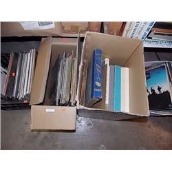 BOX OF ASSORTED RETRO RECORDS - 2 TTL