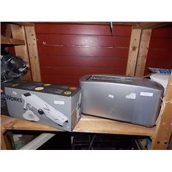 SOFT WORKS MANDOLINE SLICER & 4 SLICE TOASTER- STR