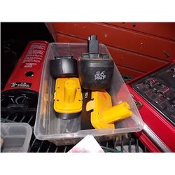 BIN OF DRILL BATTERIES