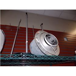 CEILING LIGHT & SPEAKER STANDS - 5 PC TTL - PS