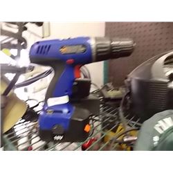 CORDLESS DRILL, BATTERY & CHARGER - 18 VOLT - PS