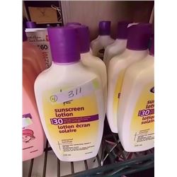 LOT OF SUNSCREEN - 30SPF - 4 TTL - WHITE BOTTLE
