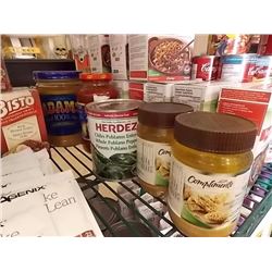 PEANUT BUTTER, HERDEZ & JAR OF SAUCE = 5 PC TTL