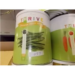 CAN OF FREEZE DRIED GREEN BEANS - 50 SERVINGS TTL