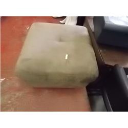 BROWN MICROFIBRE OTTOMAN