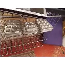 LOT OF ASSORTED MUFFIN TRAYS