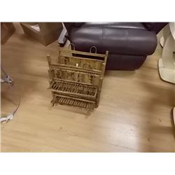 WICKER FOLDING WALL SHELVES - 2 TTL