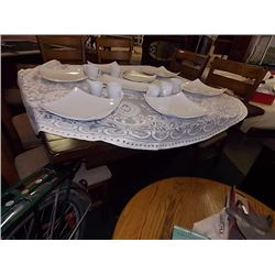 MAHOGANY DINING TABLE - AS-IS