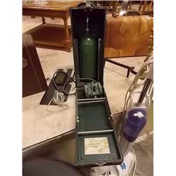 VINTAGE OXYGEN BOTTLE CASE