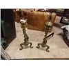Image 1 : VINTAGE BRASS FIRE DOGS