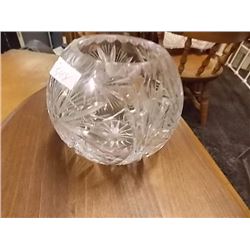 PIN WHEEL CRYSTAL BOWL