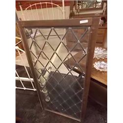 VINTAGE LEADED GLASS WINDOW