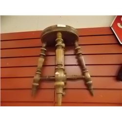 UNIQUE WALL SHELF - ½ VINTAGE PIANO STOOL