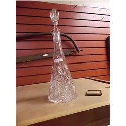 PIN WHEEL CRYSTAL DECANTER WITH STOPPER