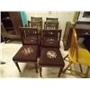 Image 1 : VINTAGE SPINDLE BACK DINING CHAIRS - PETTI POINT SEATS - 6 X BID