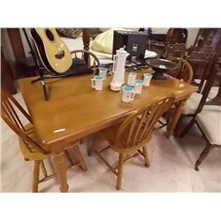 SOLID WOOD TABLE WITH 4 CHAIRS